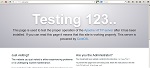 Httpd Testing page
